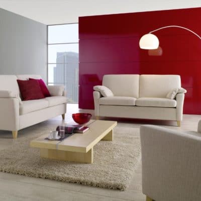 Klassische Sofa-Kombination Milano in Creme